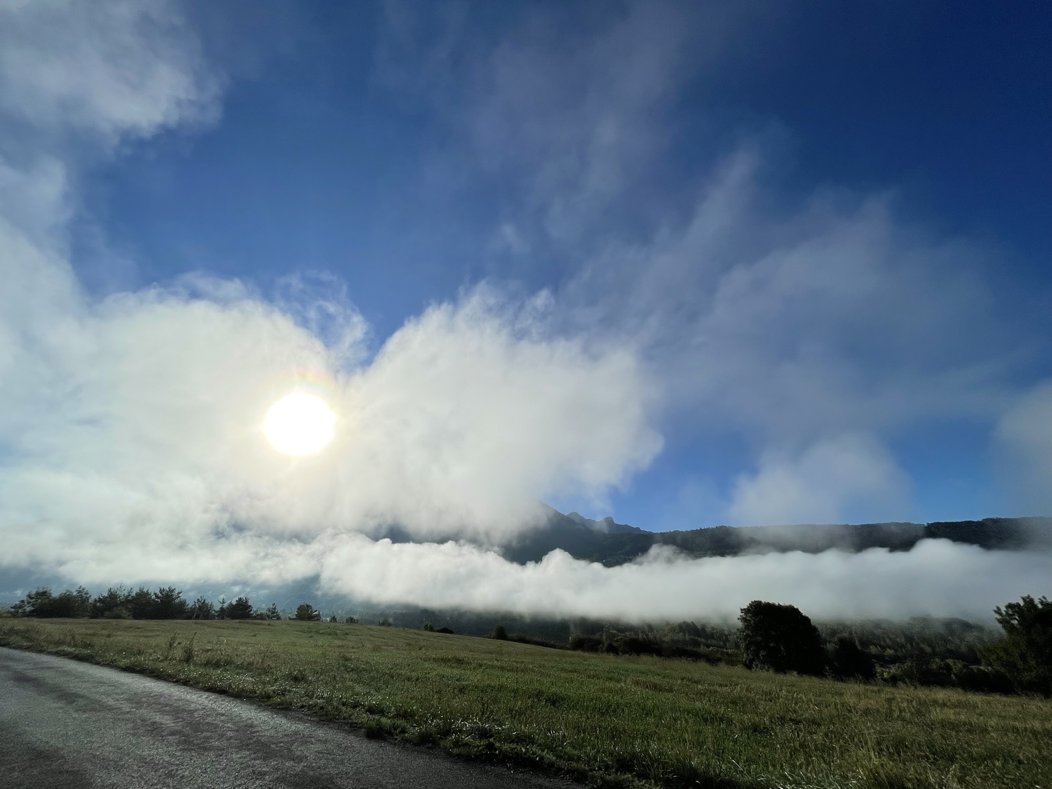 Paysage du Champsaur au matin